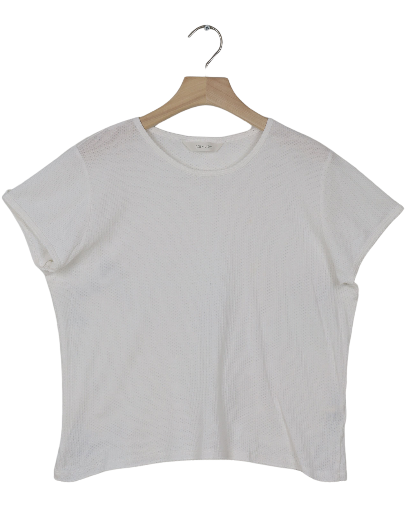 Secondhand Chrisstine Short Sleeve Cotton Top - White