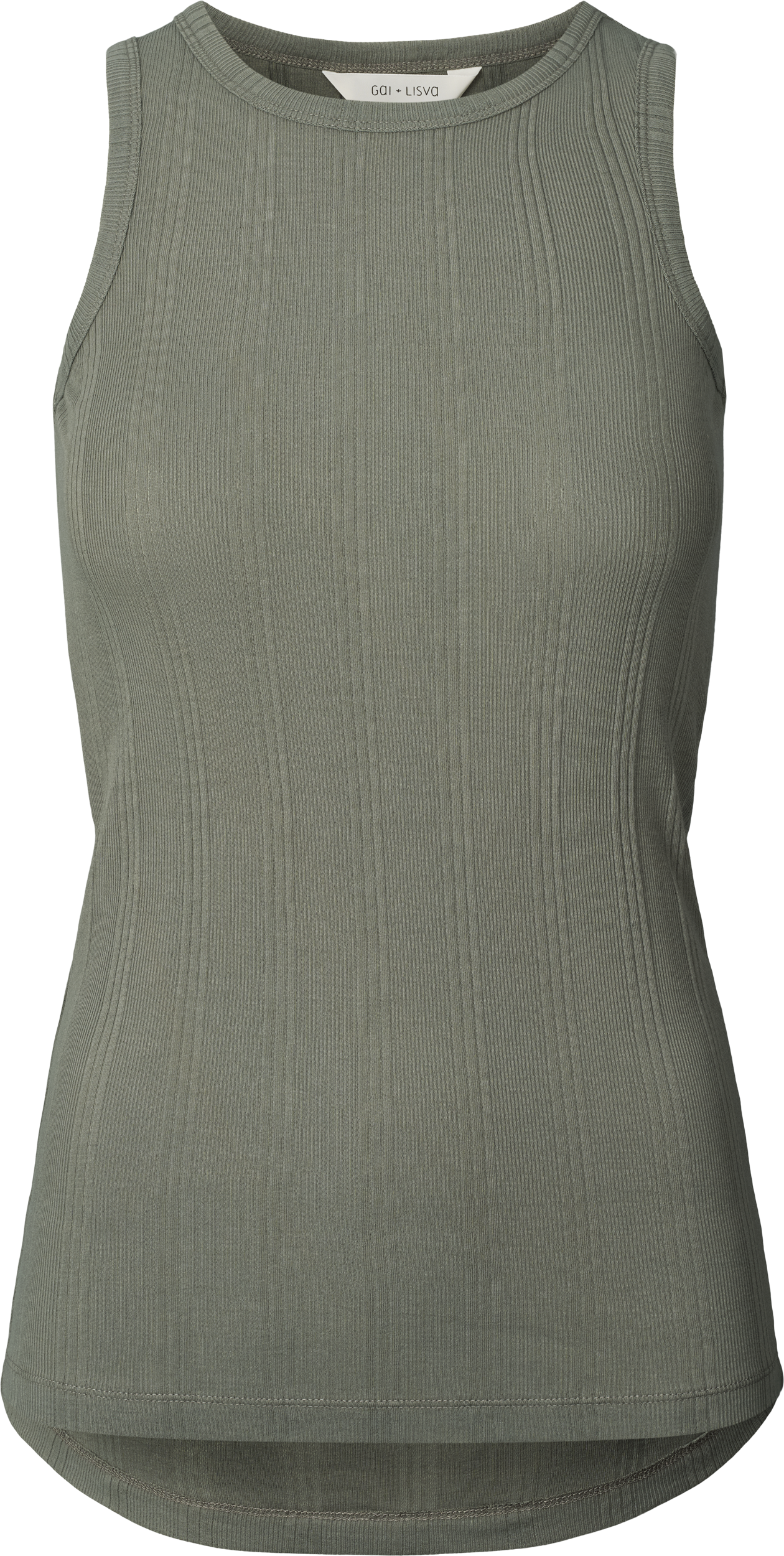GAI+LISVA Alberte Cotton Top GOTS Tops & T-shirts 193 Metal Grey
