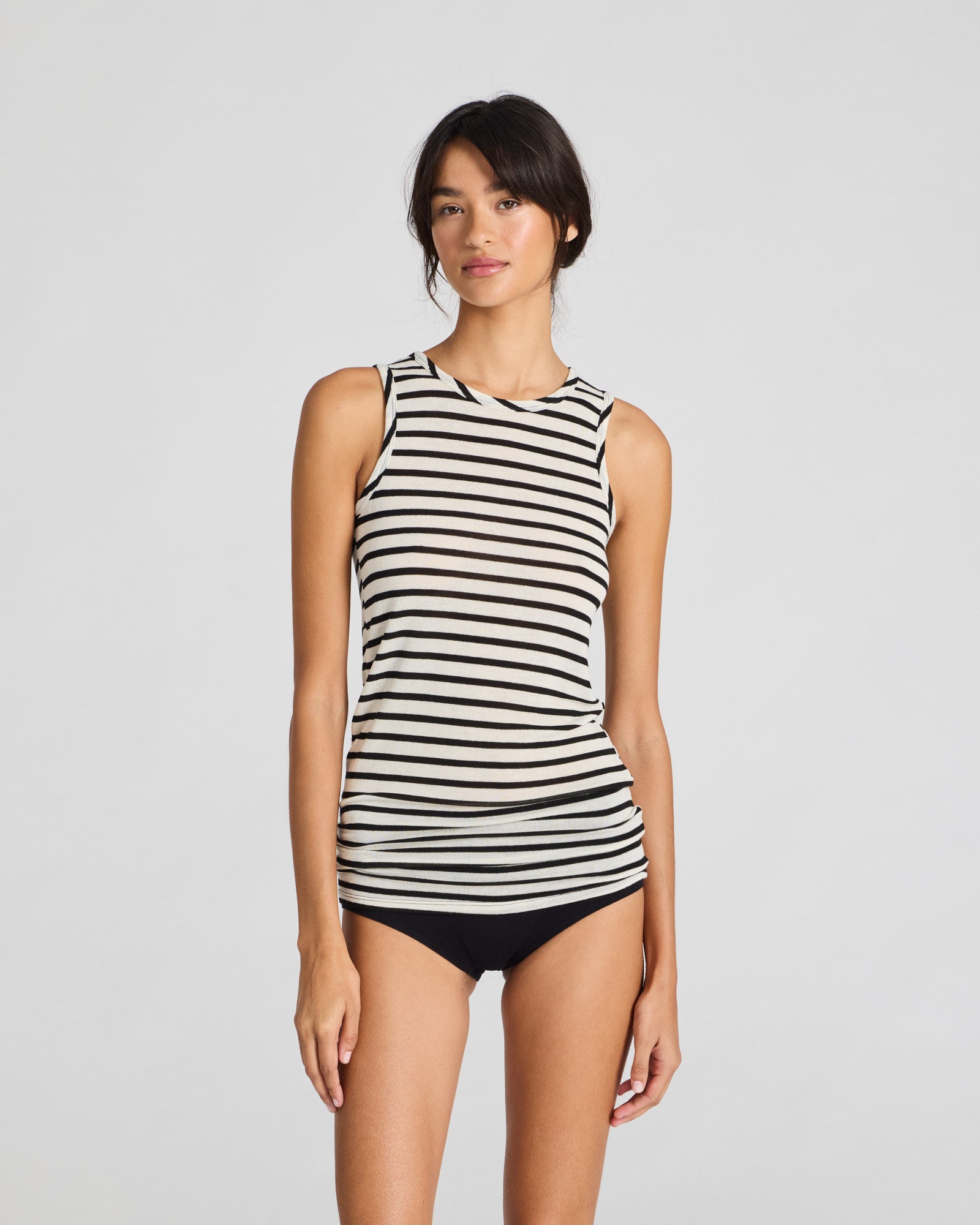 GAI+LISVA Alberte Matrosen-Wolltop Tops & T-shirts 962 Ecru / Black Sailor Stripe