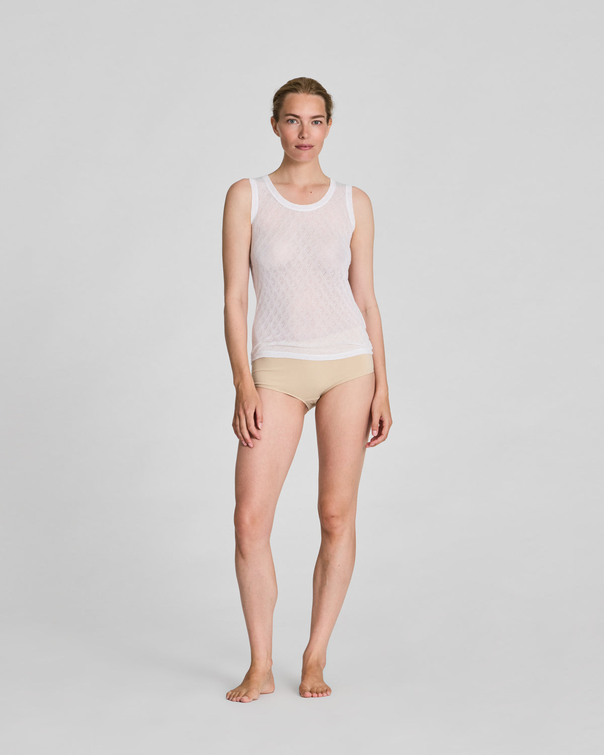 GAI+LISVA Anastasia S´less Silk Top Tops & T-shirts 100 White