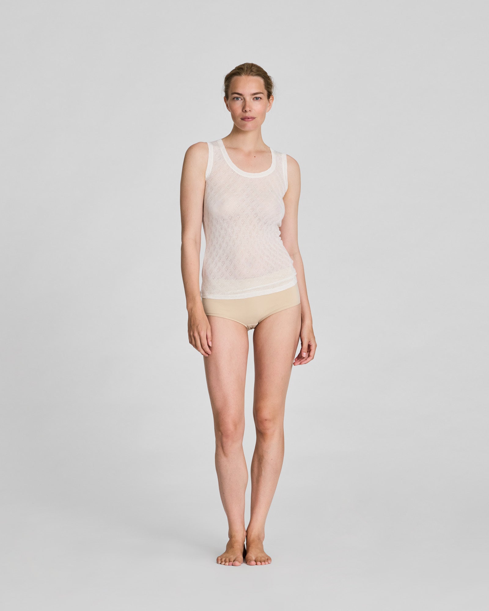 GAI+LISVA Anastasia S´less Silk Top Tops & T-shirts 150 Off White