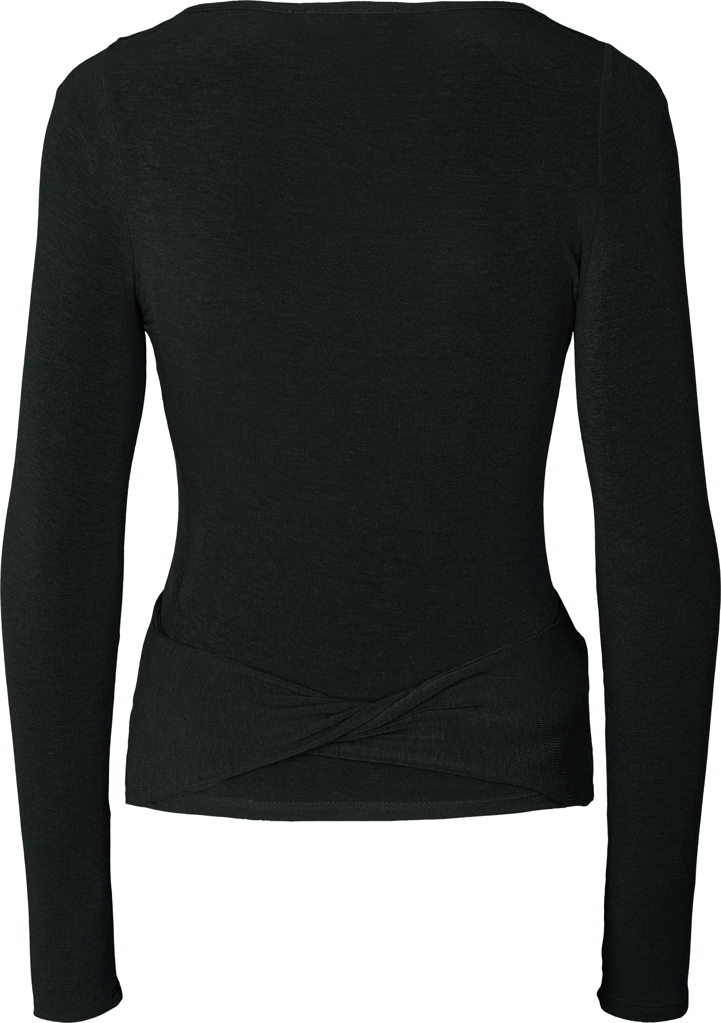 GAI+LISVA Anne Wool Wrap Top Tops & T-shirts 650 Black