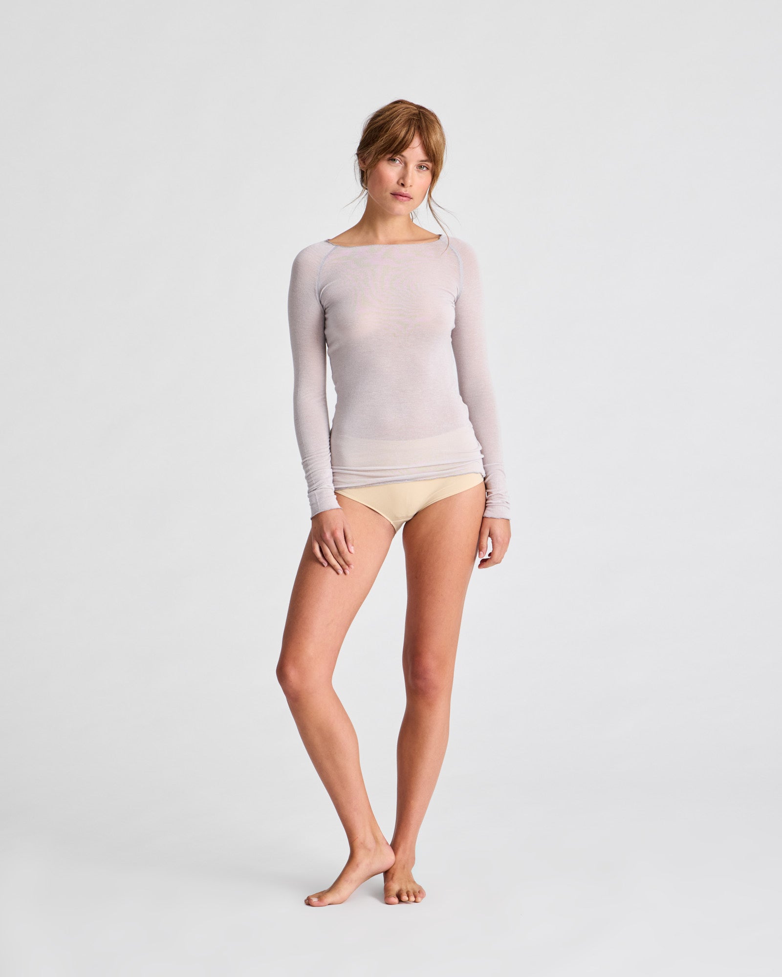 GAI+LISVA Amalie Wool Top Tops & T-shirts 705 Lunar Rock