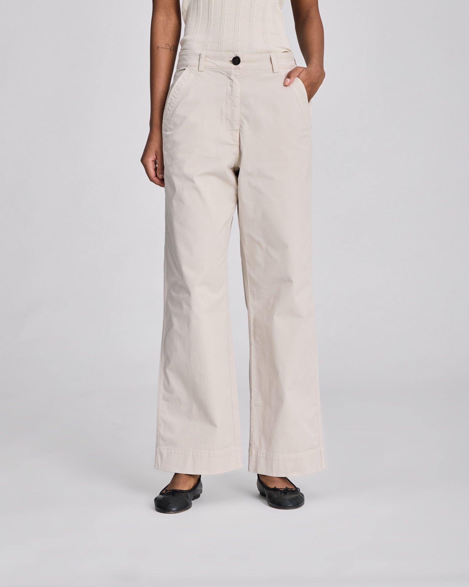 GAI+LISVA Betty Stretched Twill Pant Trousers & Shorts 139 Ancient Grey