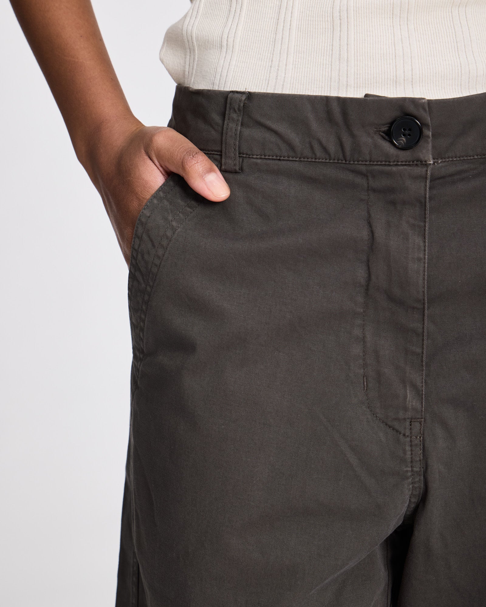 GAI+LISVA Betty Stretched Twill Pant Trousers & Shorts 750 Black Ink