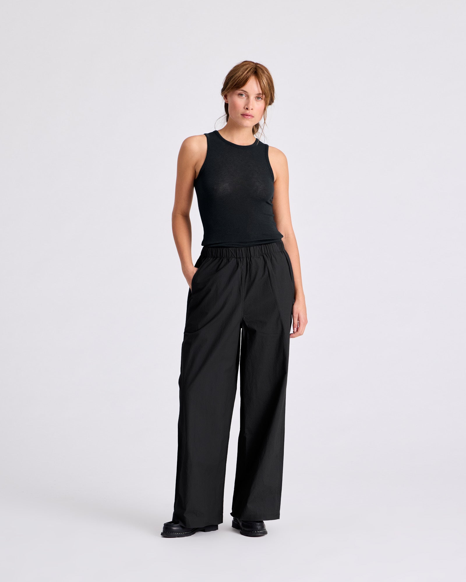 GAI+LISVA Christine Poplin Pants GOTS Trousers & Shorts 650 Black