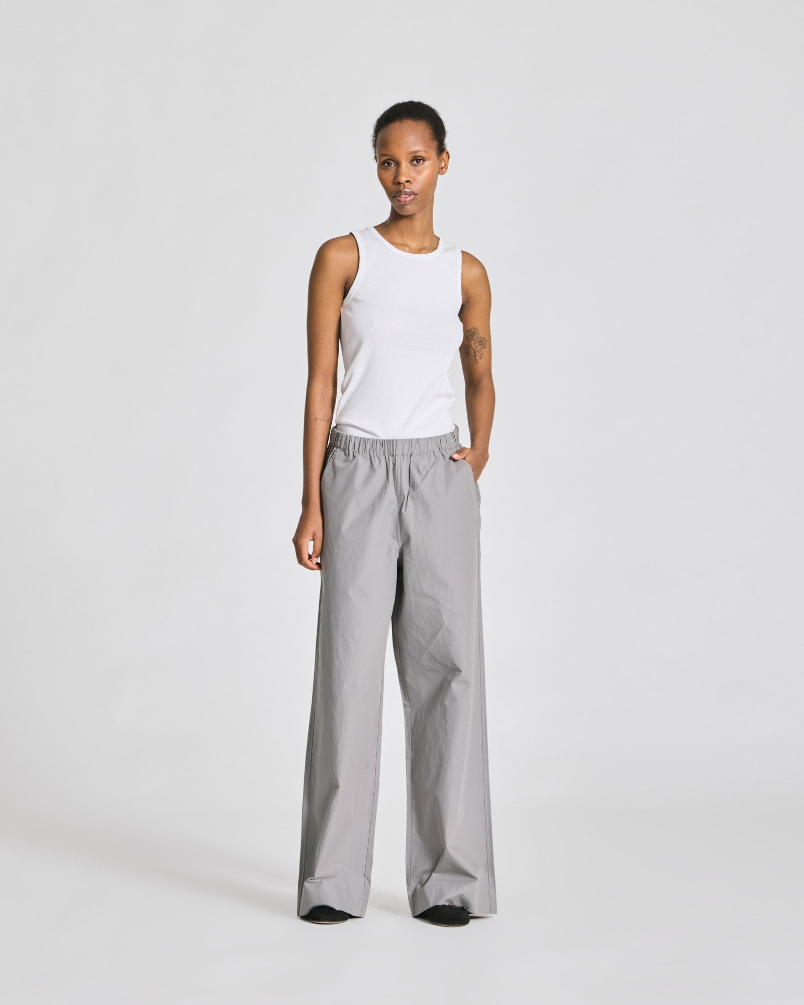 GAI+LISVA Christine Poplin Pants GOTS Trousers & Shorts 701 Monument