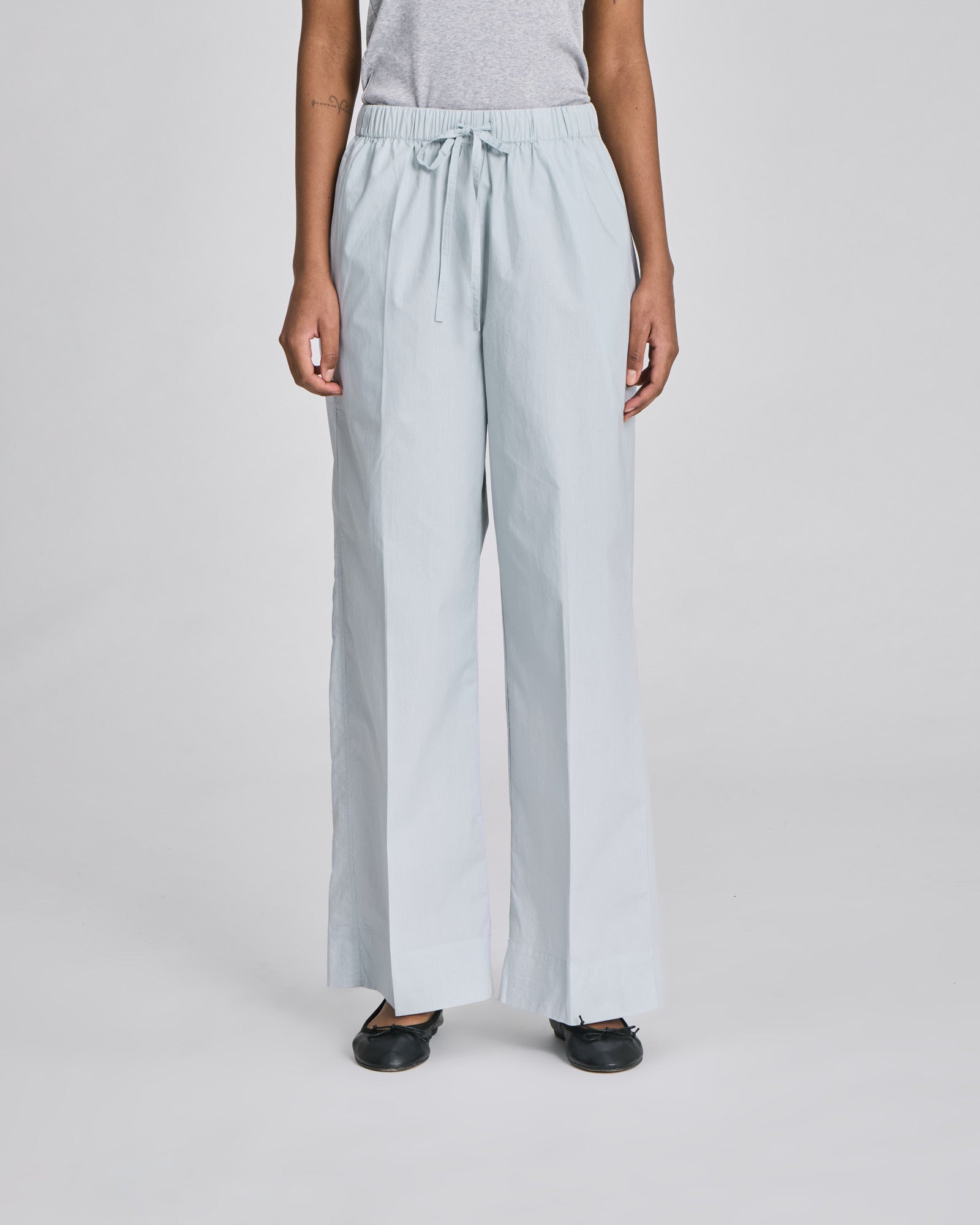 GAI+LISVA Ellen Light Poplin Pant GOTS Trousers & Shorts 711 Aqua