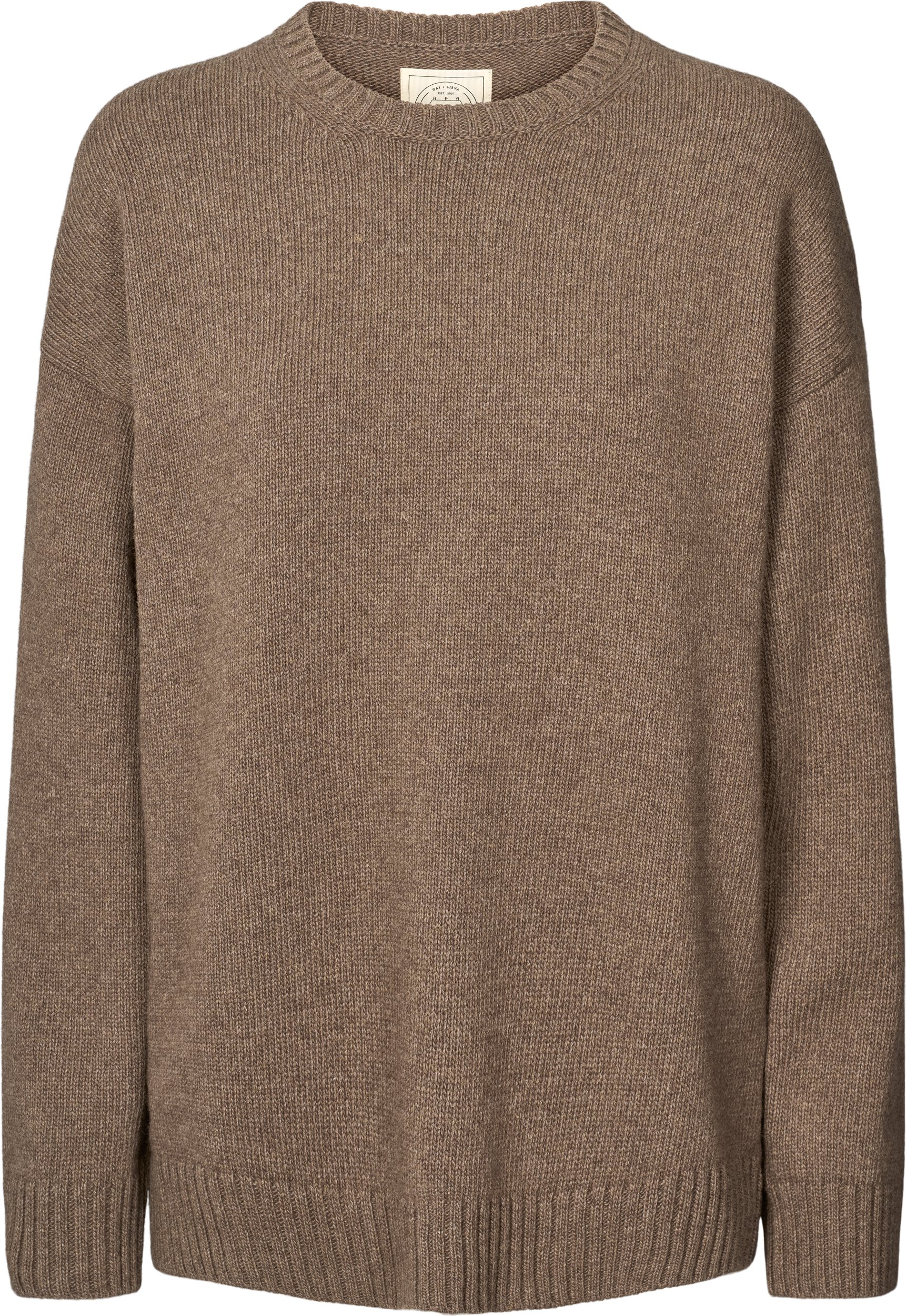 GAI+LISVA Emely Lambswool Knit GOTS Lambswool l Knitwear 756 Mole Melangé