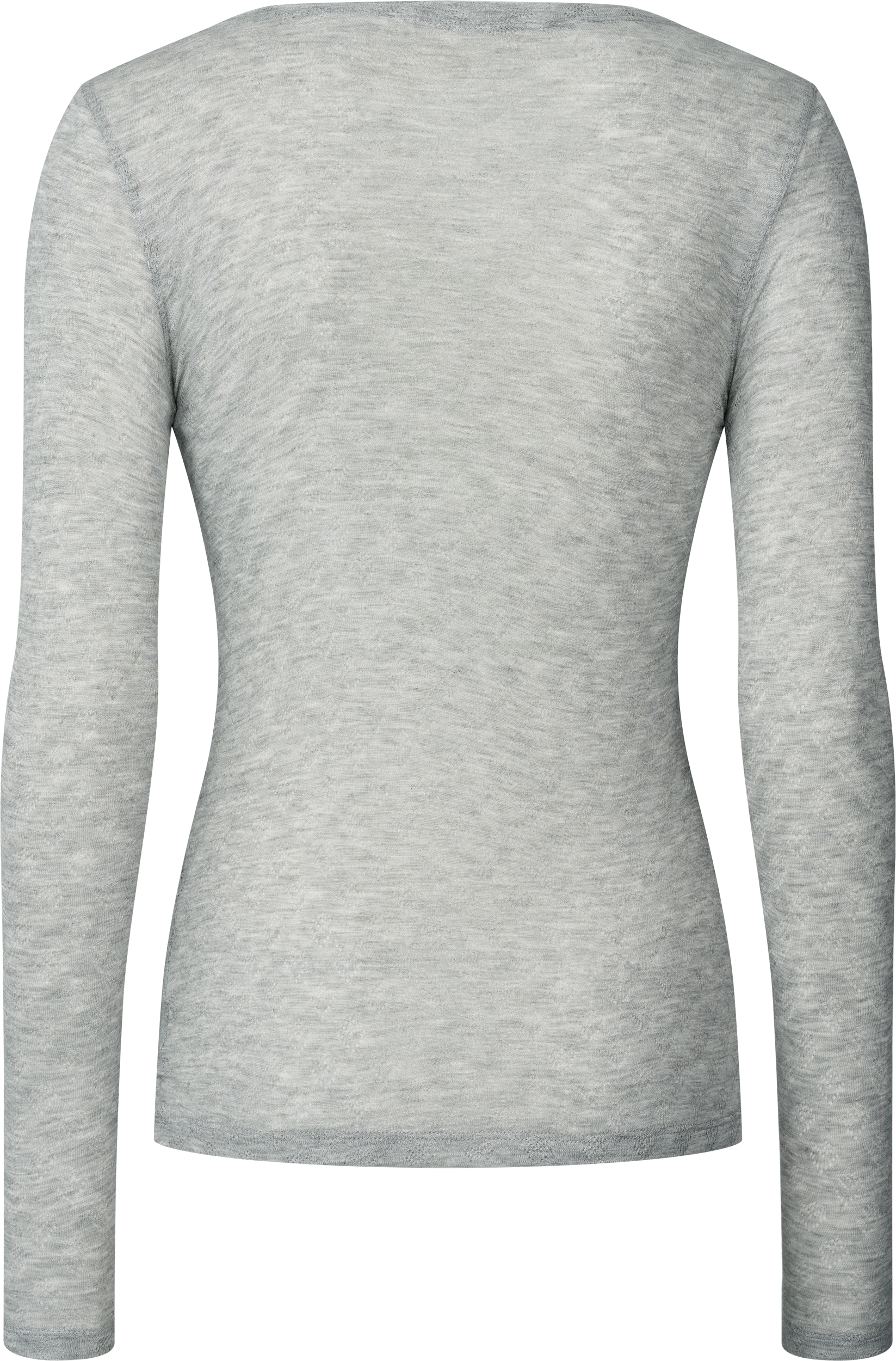 GAI+LISVA Fermi Silk Top Top 601 Light Grey Melange