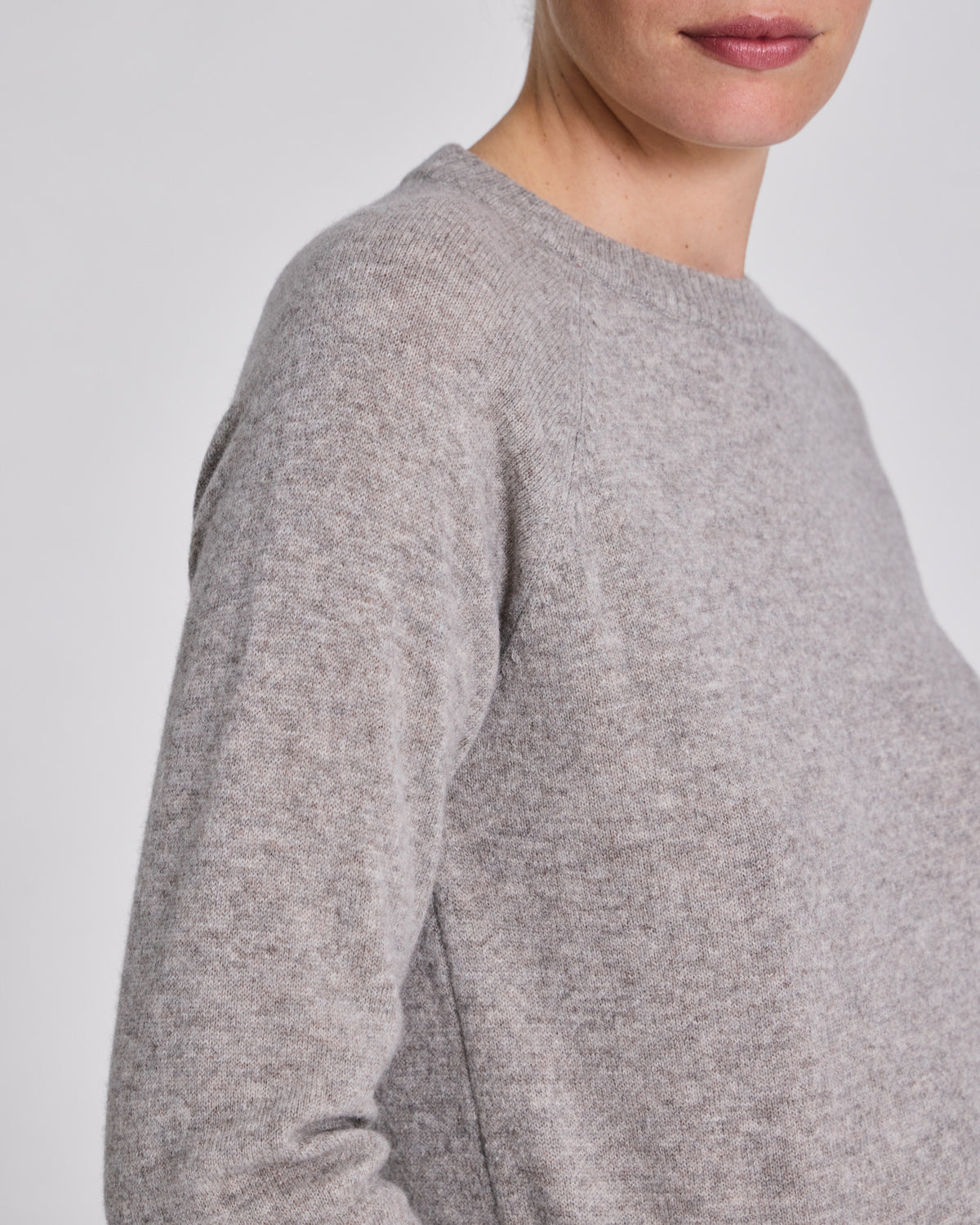 GAI+LISVA Gertrud L/S Pullover Lambswool Knit Lambswool l Knitwear 173 Stone Grey Melangé