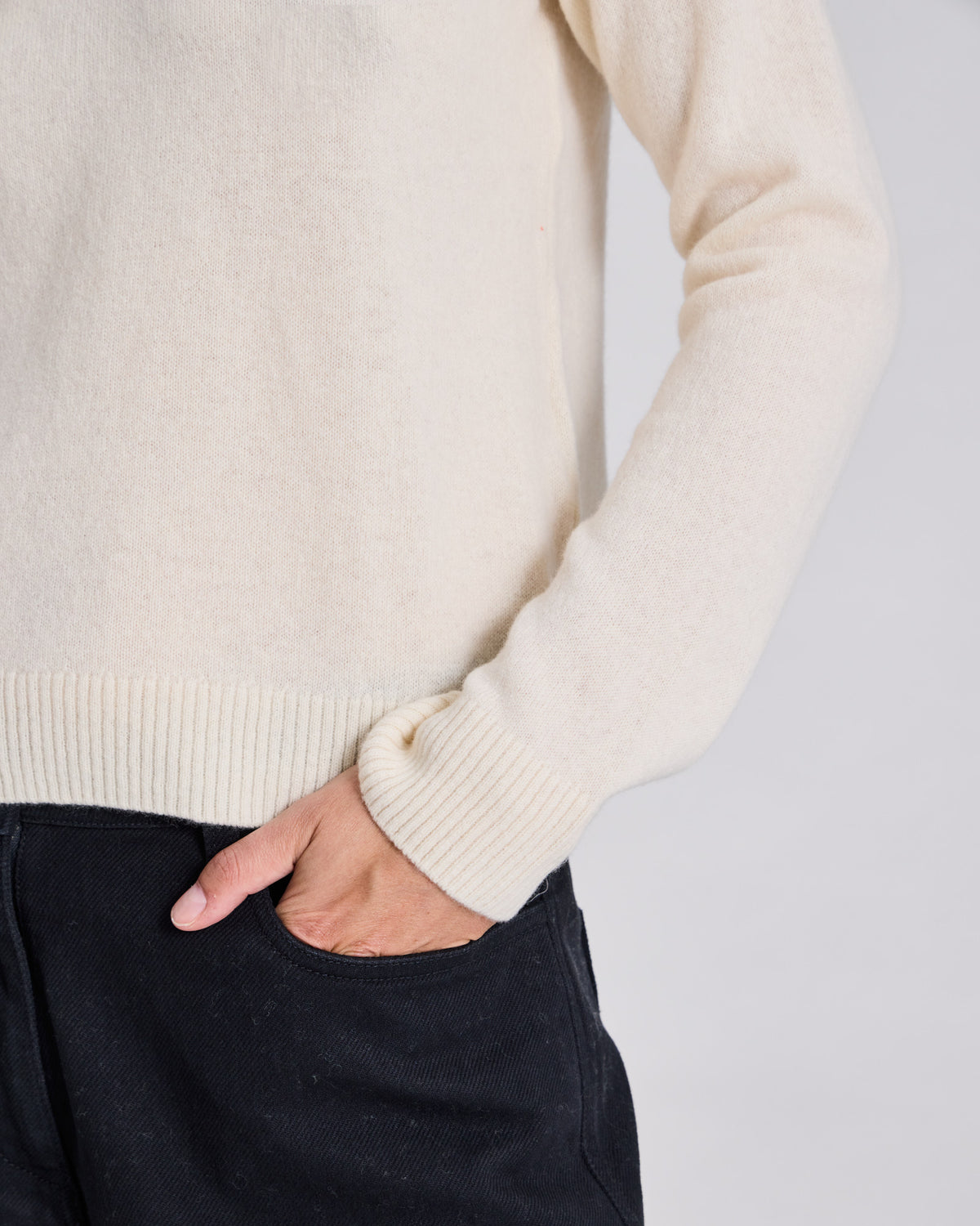 GAI+LISVA Gertrud L/S Pullover Lambswool Knit Lambswool l Knitwear 757 Ecru Melangé