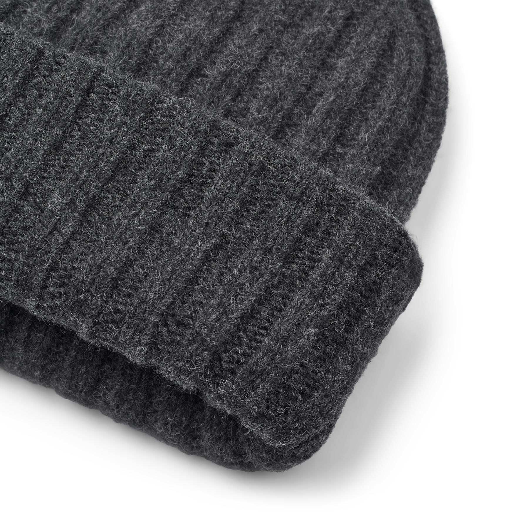 GAI+LISVA Kari Lambswool Beanie Lambswool l Knitwear 605 Dark Grey Melangè