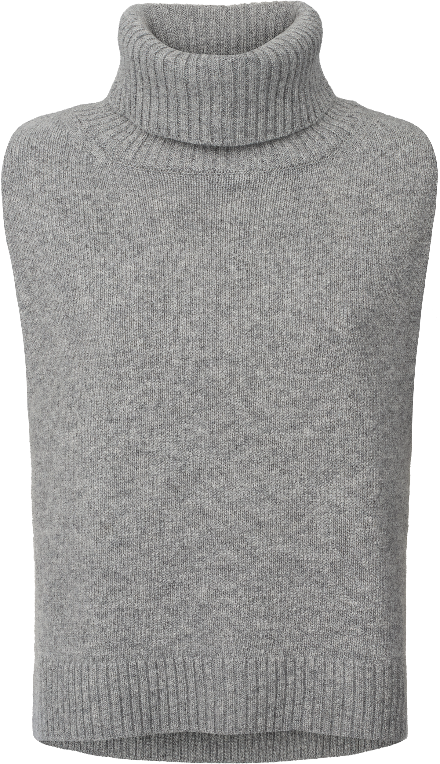 GAI+LISVA Michelle Neck Piece Lambswool l Knitwear 602 Grey Melange
