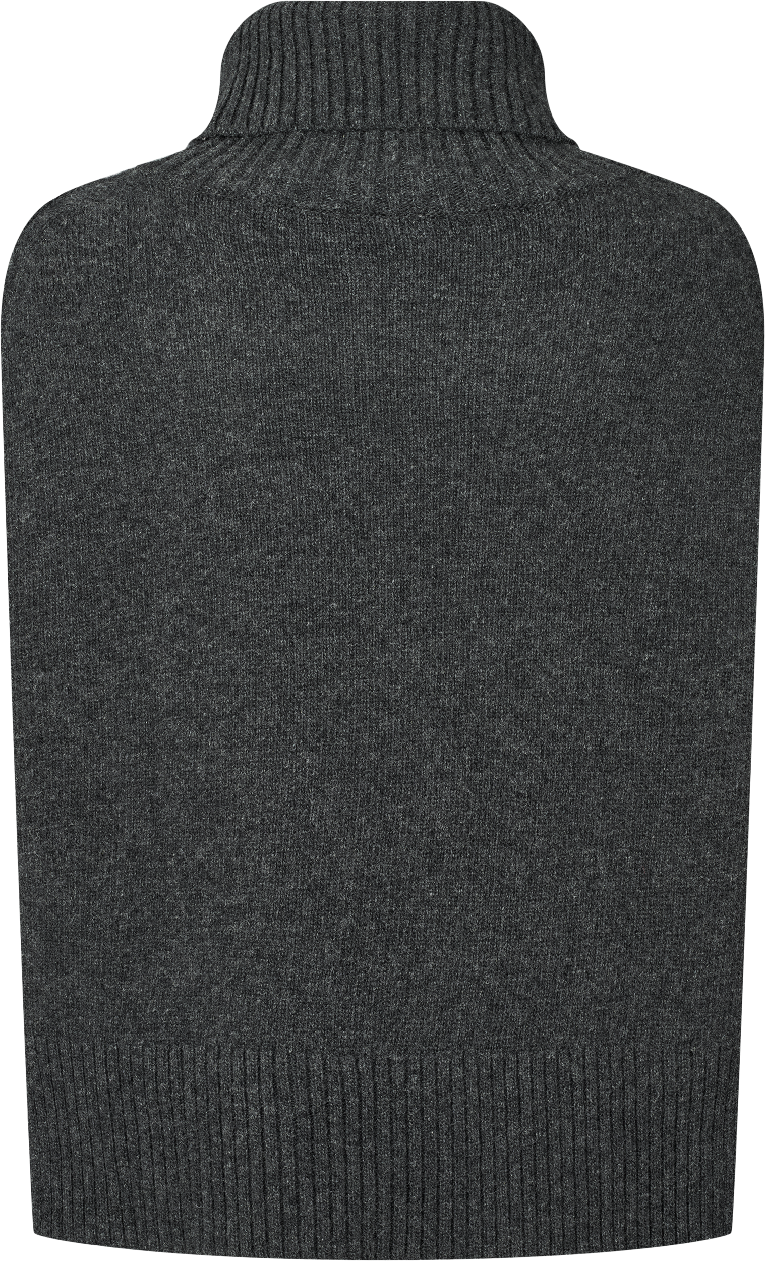 GAI+LISVA Michelle Neck Piece Lambswool l Knitwear 605 Dark Grey Melangè