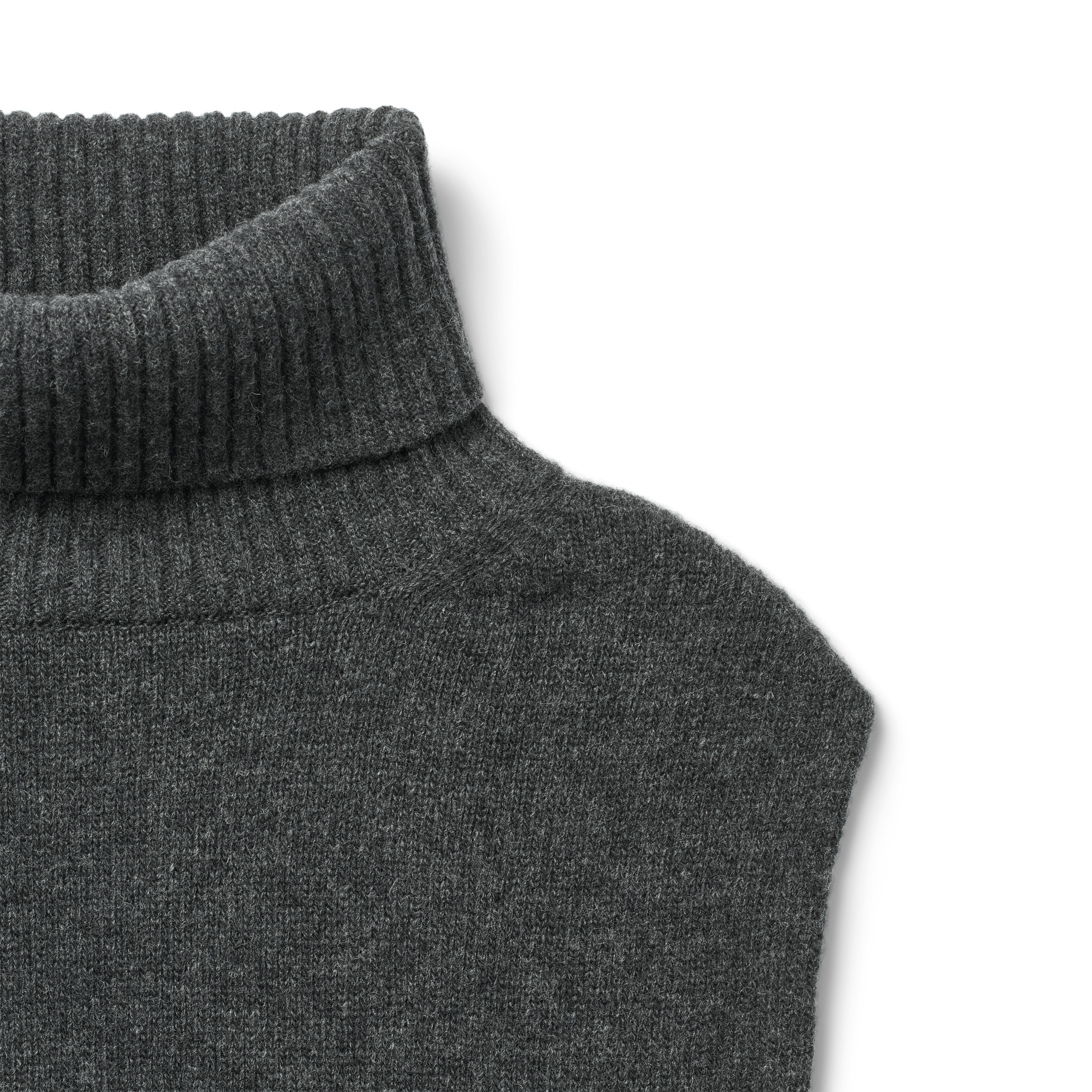 GAI+LISVA Michelle Neck Piece Lambswool l Knitwear 605 Dark Grey Melangè