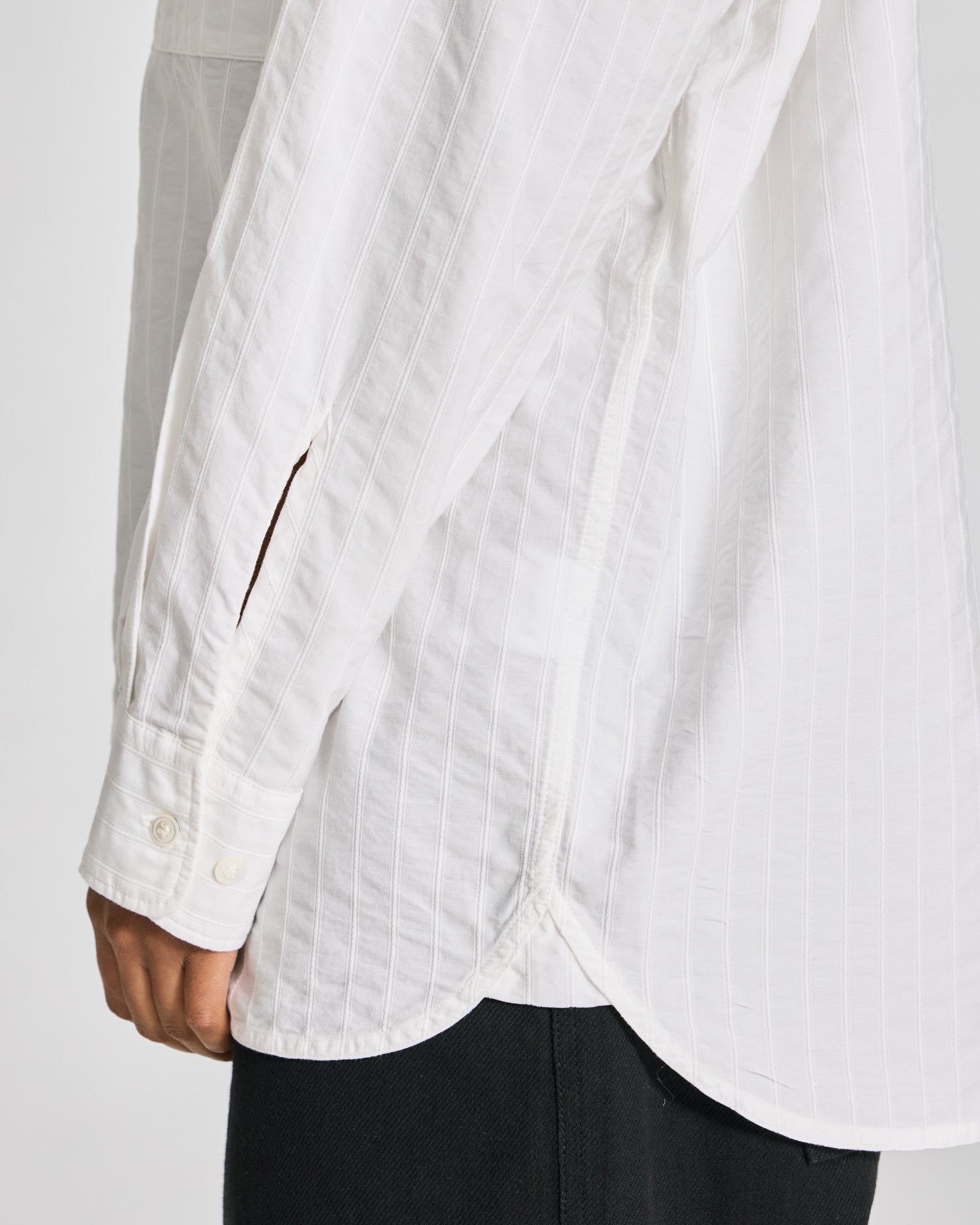 GAI+LISVA Nikoline Solid L/S Poplin Shirt Shirts & Blouses 124 Whisper White