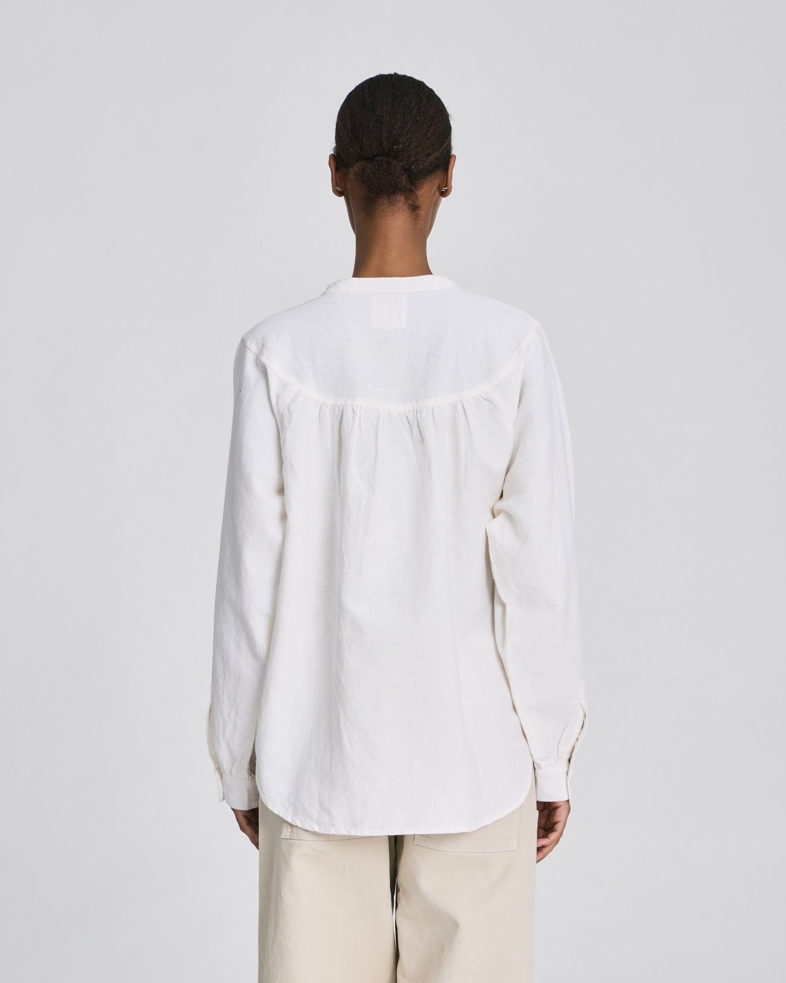 GAI+LISVA Olivia Raglan L/S Canvas Shirt GOTS Shirts & Blouses 124 Whisper White