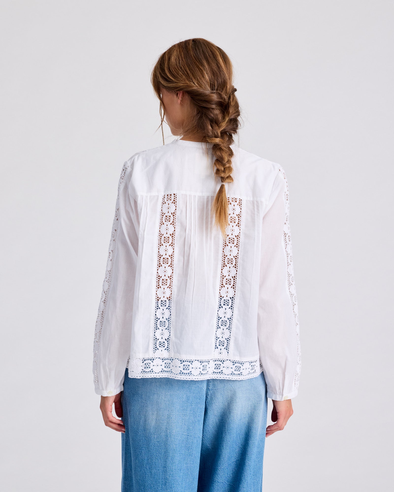 GAI+LISVA Rosa L/S Cotton Voile Shirt Shirts & Blouses 100 White