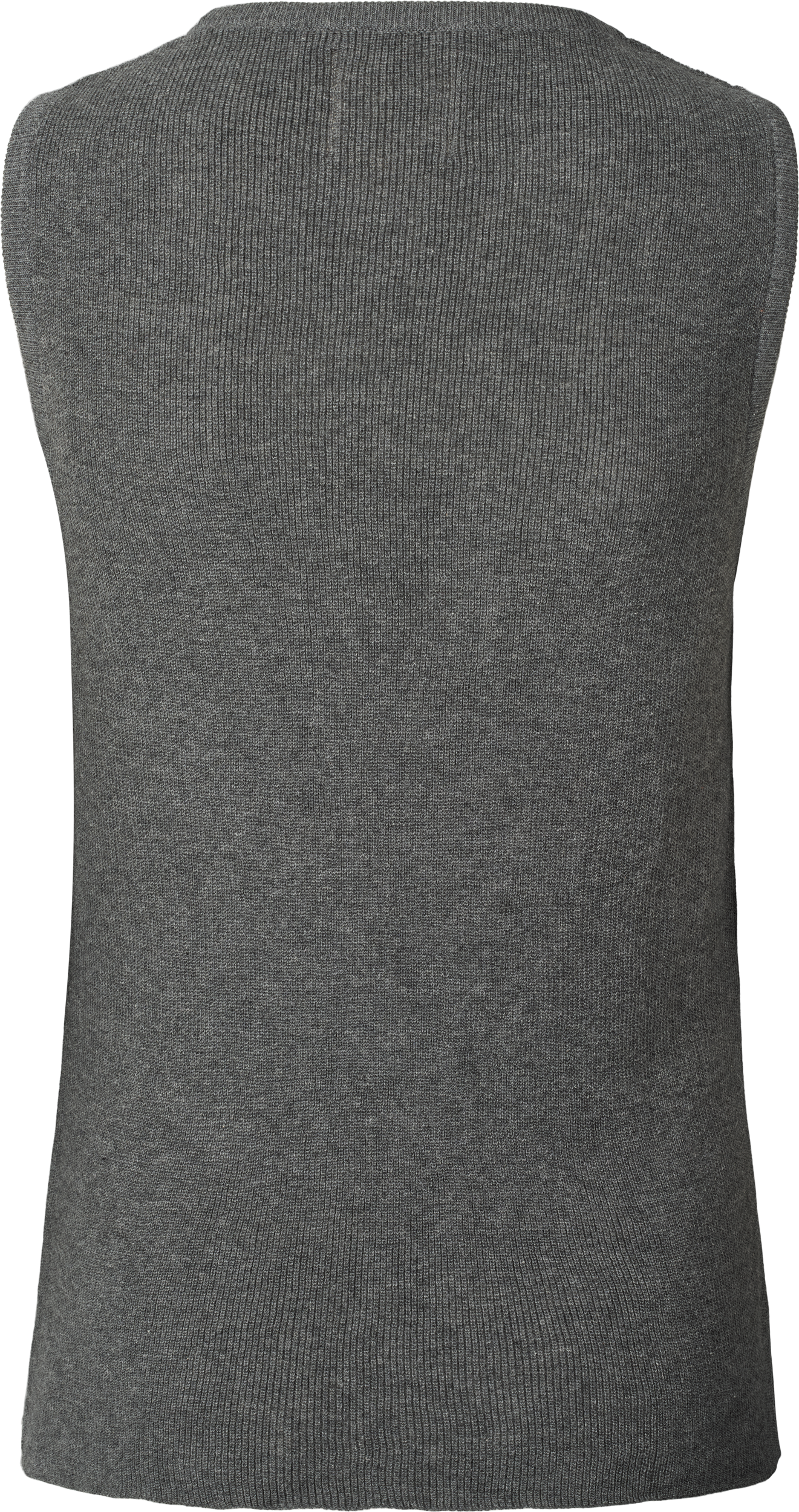 GAI+LISVA Sofie Knit Tank GOTS 243975 Knitwear 605 Dark Grey Melangè