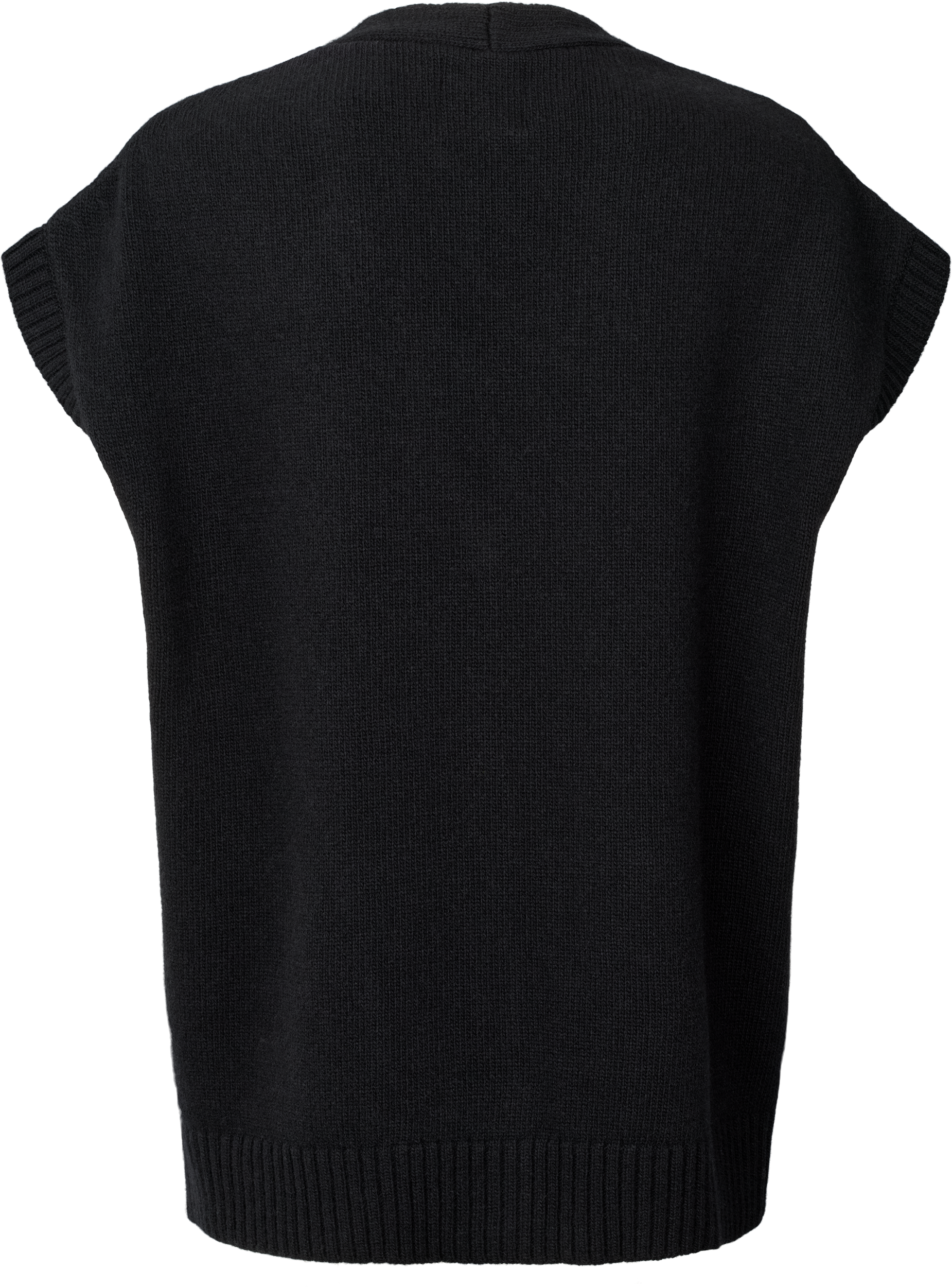 GAI+LISVA Thea Lambswool Vest GOTS 243975 Knit 650 Black