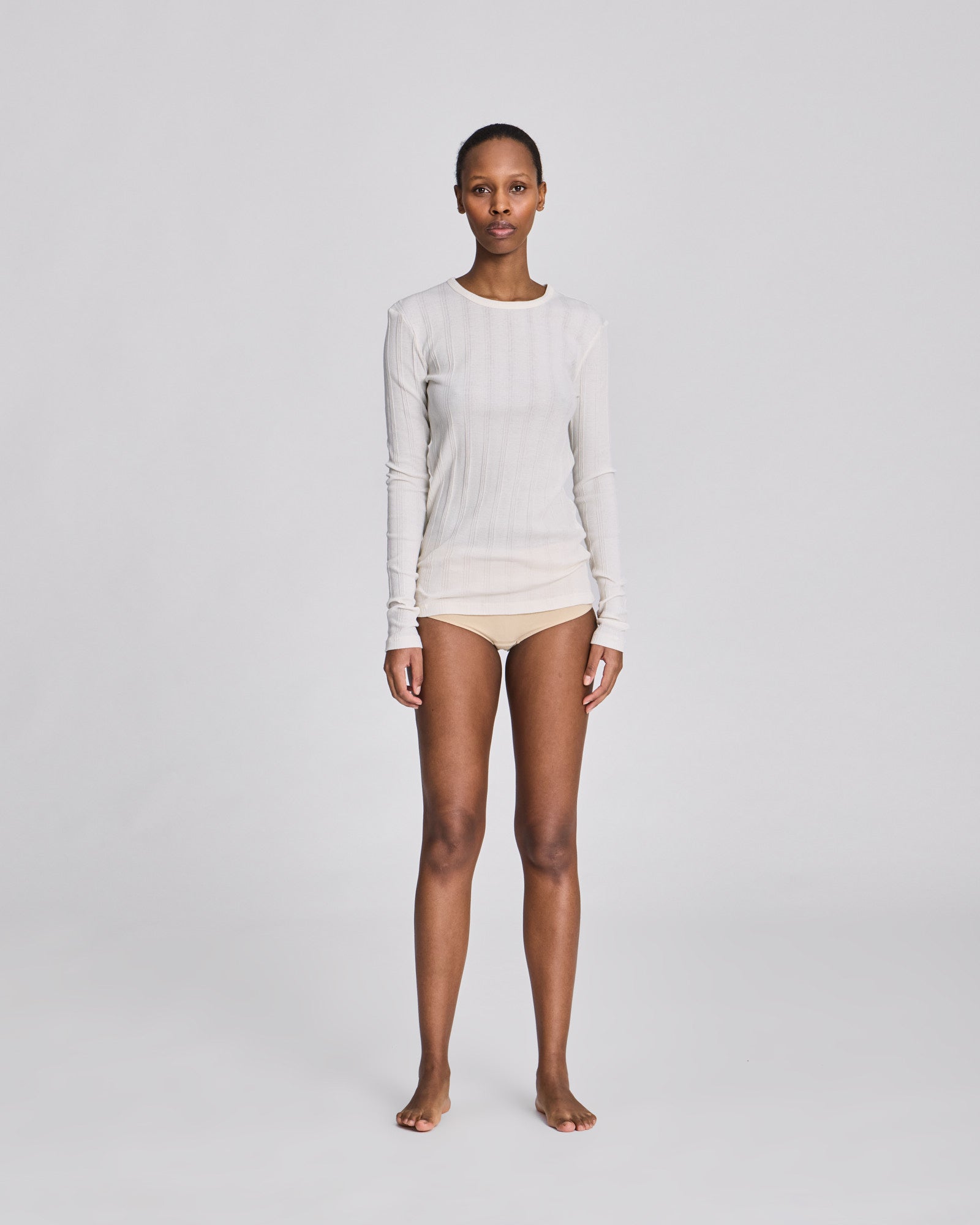 GAI+LISVA Thyra L/S Cotton Top Tops & T-shirts 150 Off White