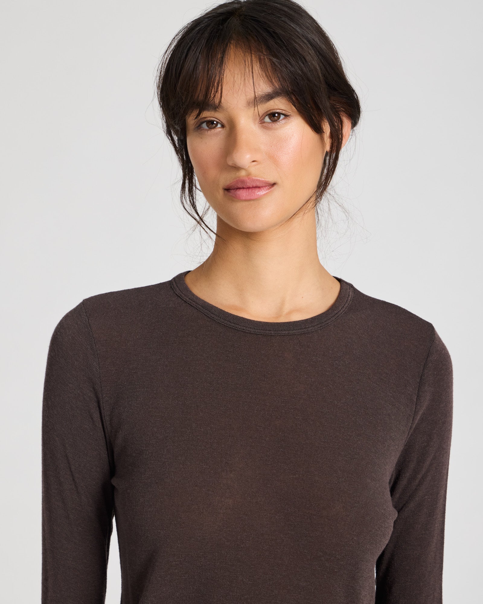 GAI+LISVA Thyra Wool Top Tops & T-shirts 681 Mulch