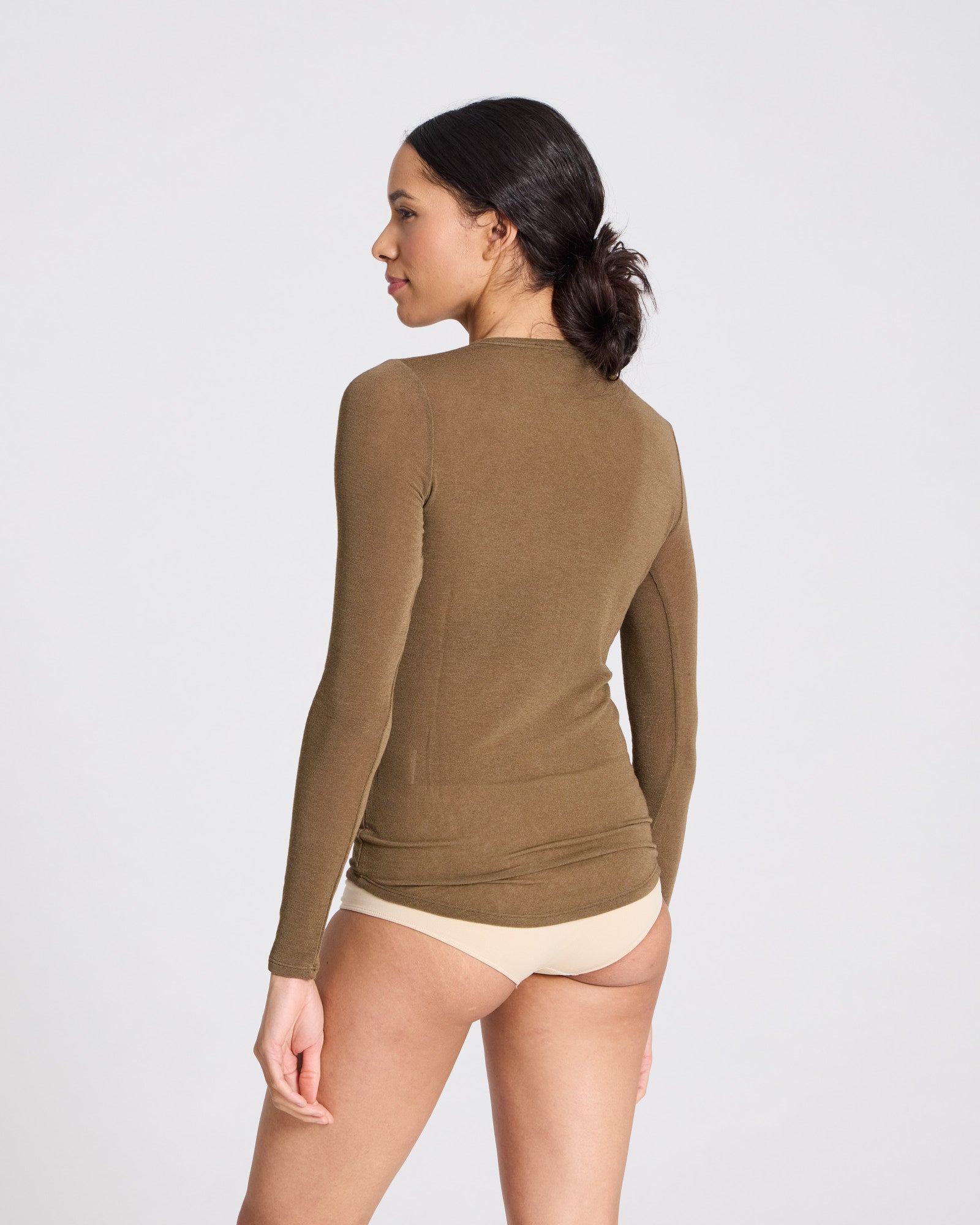 GAI+LISVA Thyra Wool Top Tops & T-shirts 861 Kangaroo