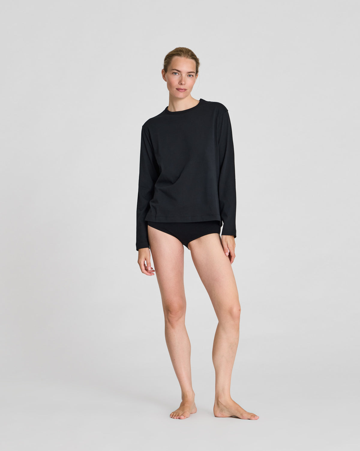 GAI+LISVA Veronica L/S Cotton Single Jersey Tee Tops & T-shirts 650 Black
