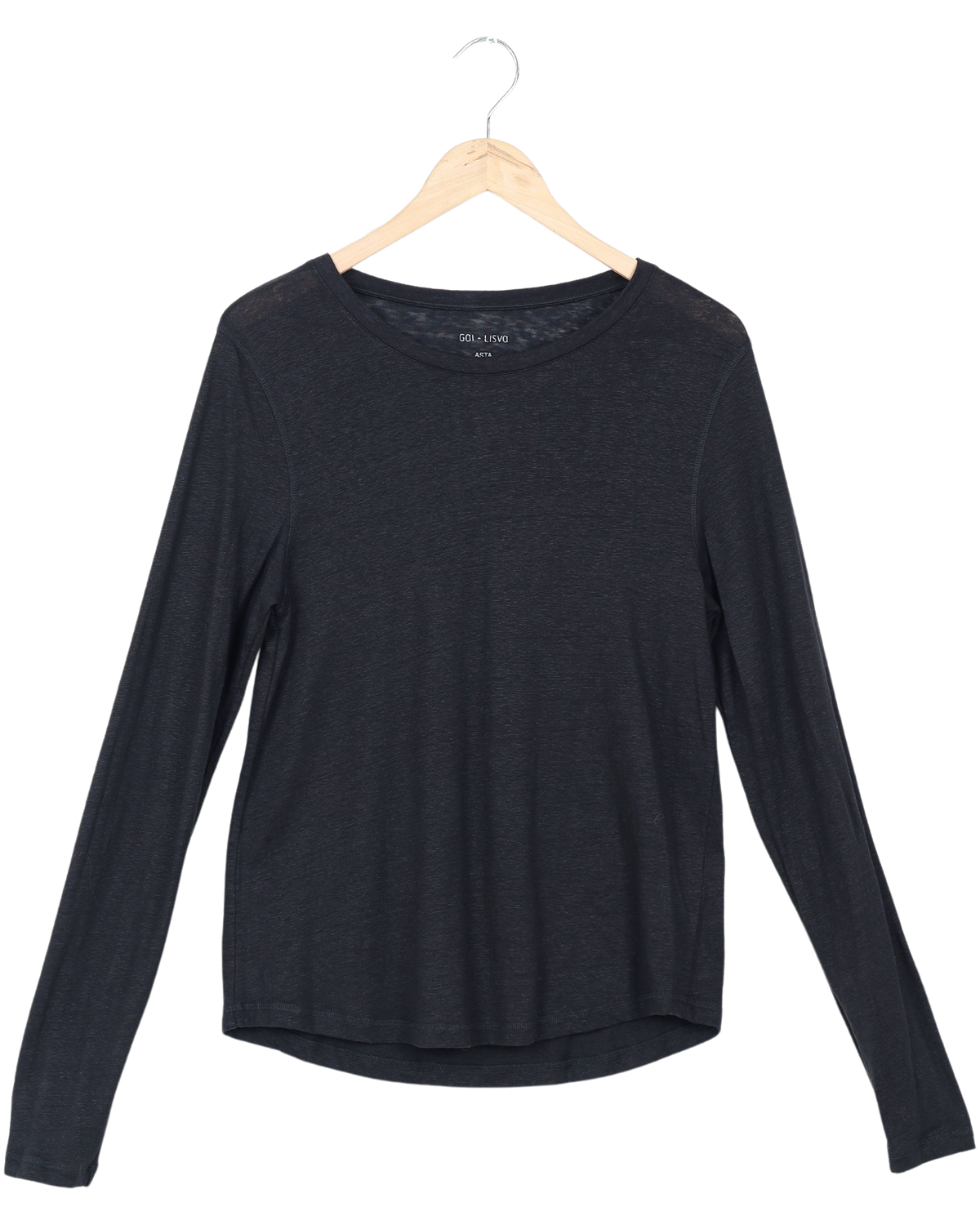Secondhand Asta Leinen T-Shirt - Black
