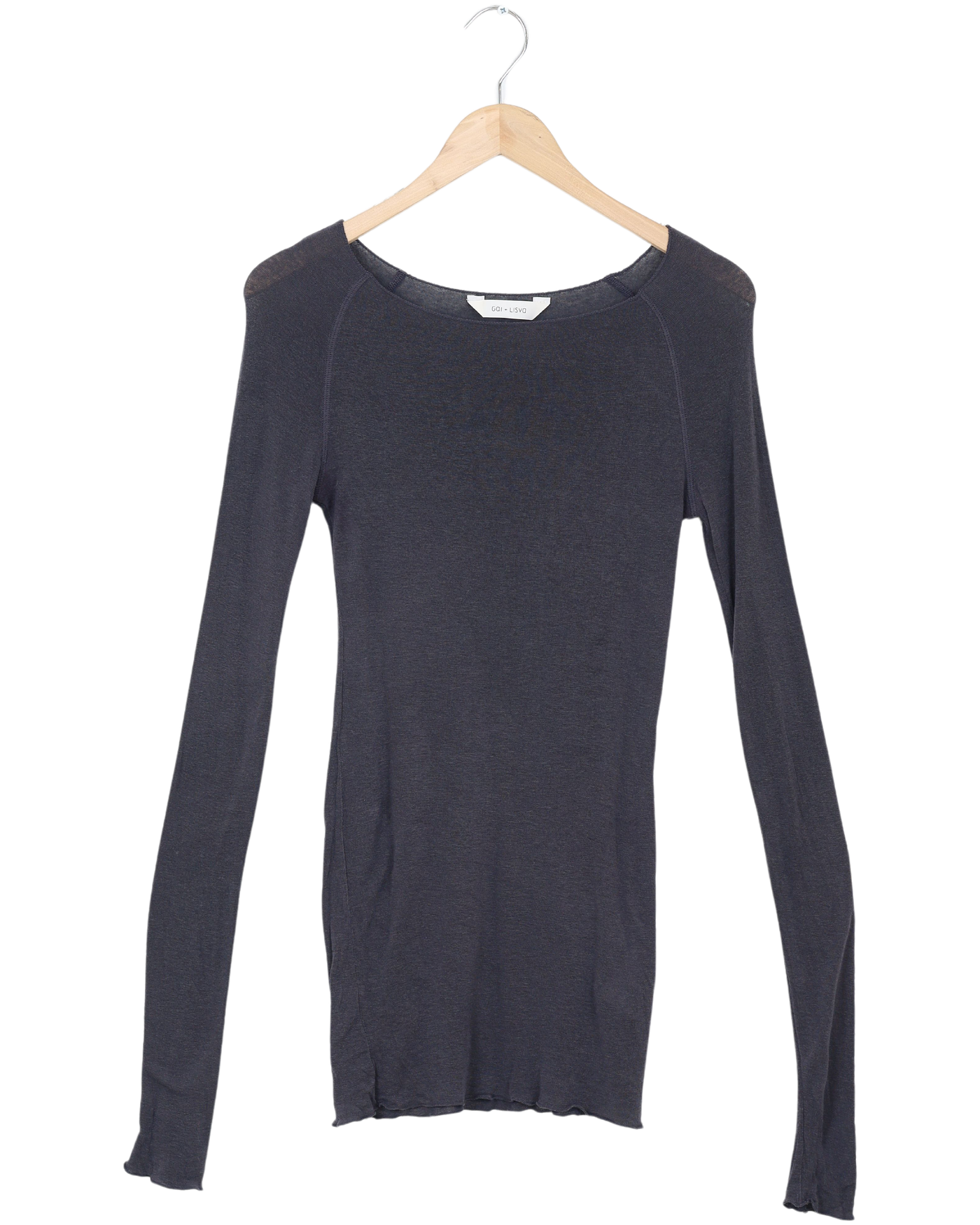 Secondhand Amalie Wool Top - Dark Grey Melangè