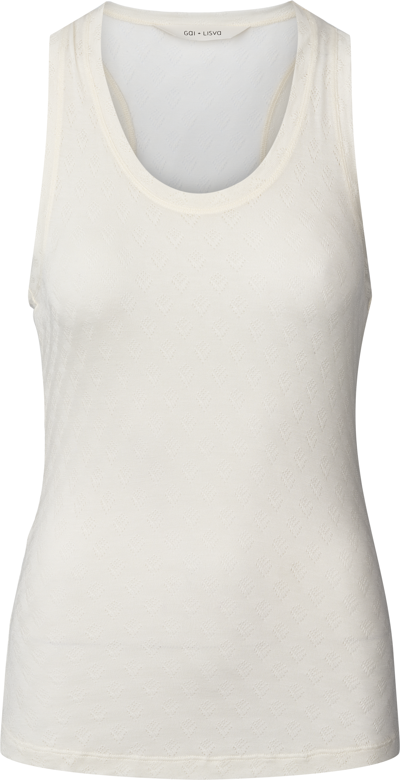 GAI+LISVA Nellie Silk Top Top 150 Off White