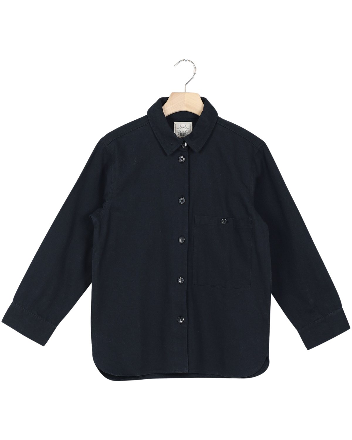 Secondhand Sussie Hemd aus Twill GOTS 243975 - Schwarz - Black