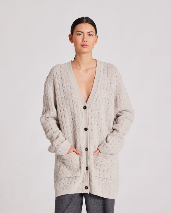 GAI+LISVA Alba Jaquard Knit Cardigan Knit 826 island fossil