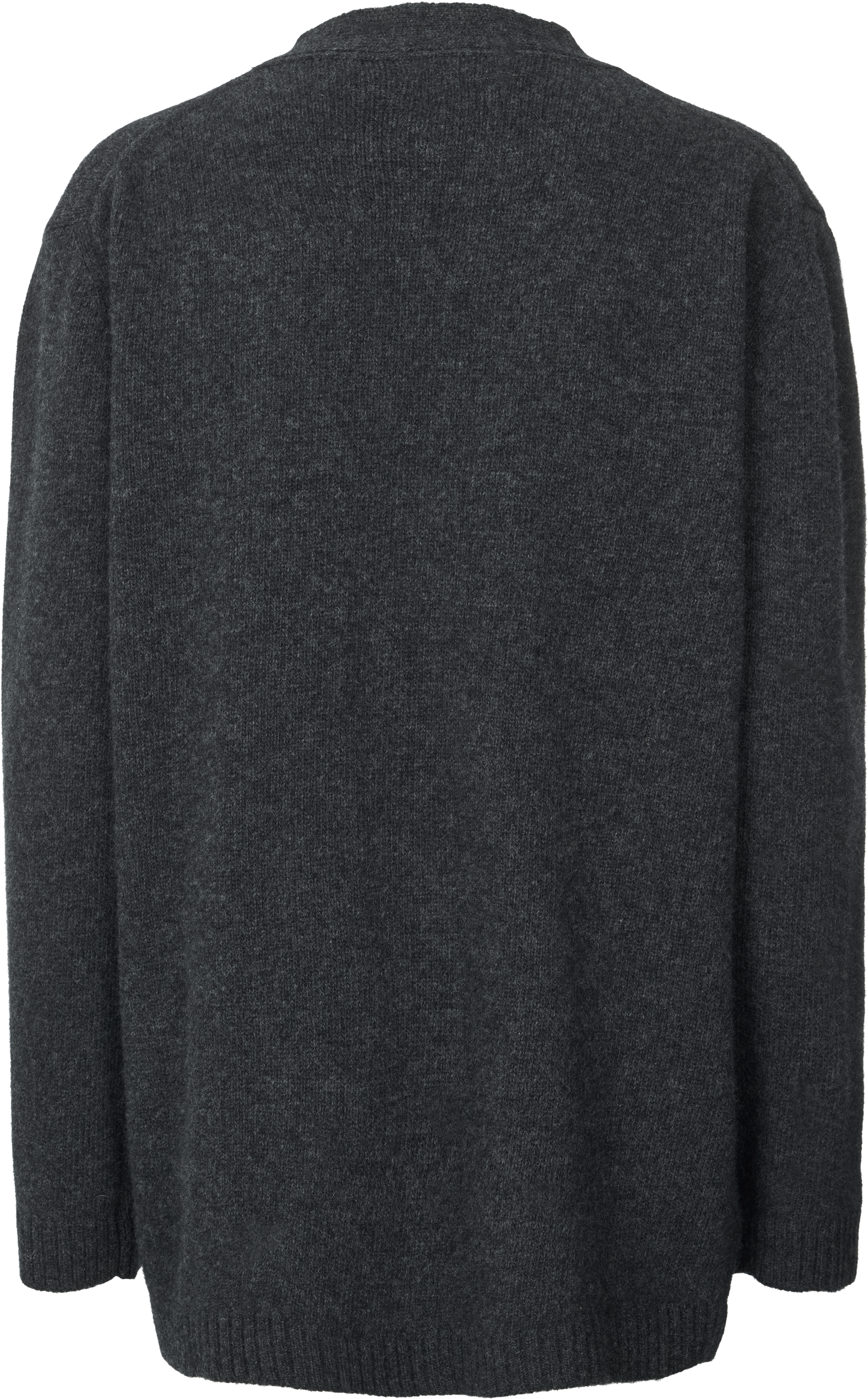 GAI+LISVA Alba Lammwoll-Strickjacke Knit 605 Dark Grey