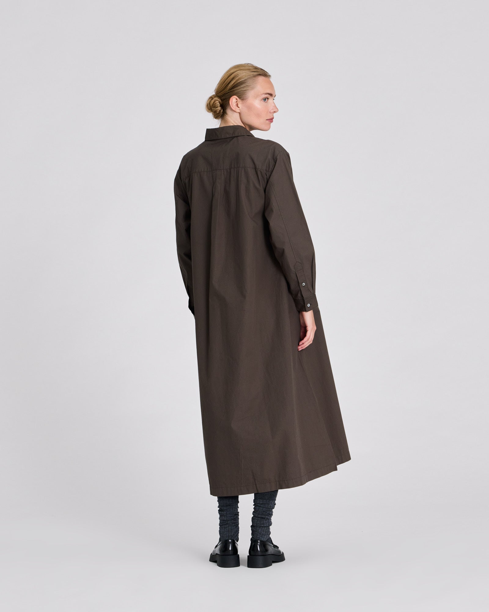 GAI+LISVA Alba Poplin Shirt Dress Dresses & Skirts 651 Black Olive