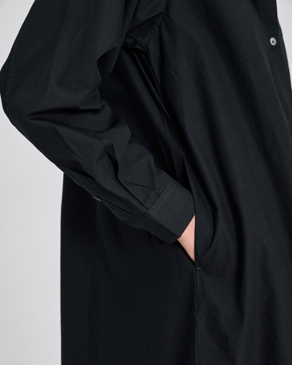 GAI+LISVA Alba Poplin Shirt Dress Dresses & Skirts 652 Stretch Limo Black