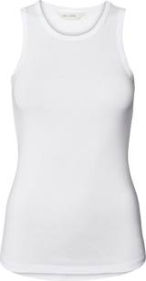 GAI+LISVA Alberte Cotton 1x1 RIB Top Top 100 White