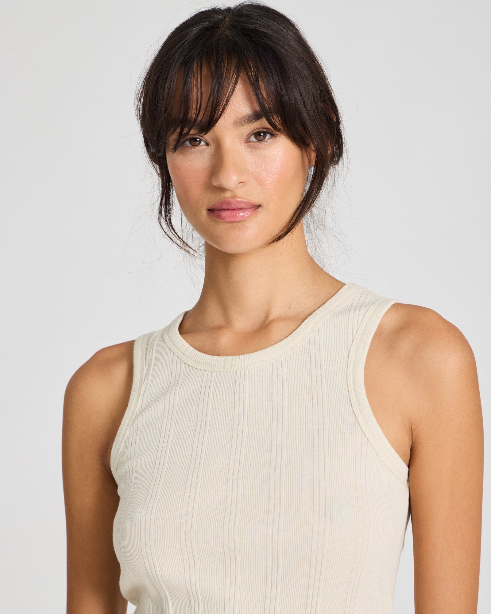 GAI+LISVA Alberte Cotton Top GOTS Tops & T-shirts 139 Ancient Grey