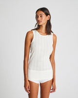 GAI+LISVA Alberte Cotton Top GOTS Top 150 Off White