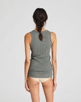 GAI+LISVA Alberte Cotton Top GOTS Top 193 Metal Grey