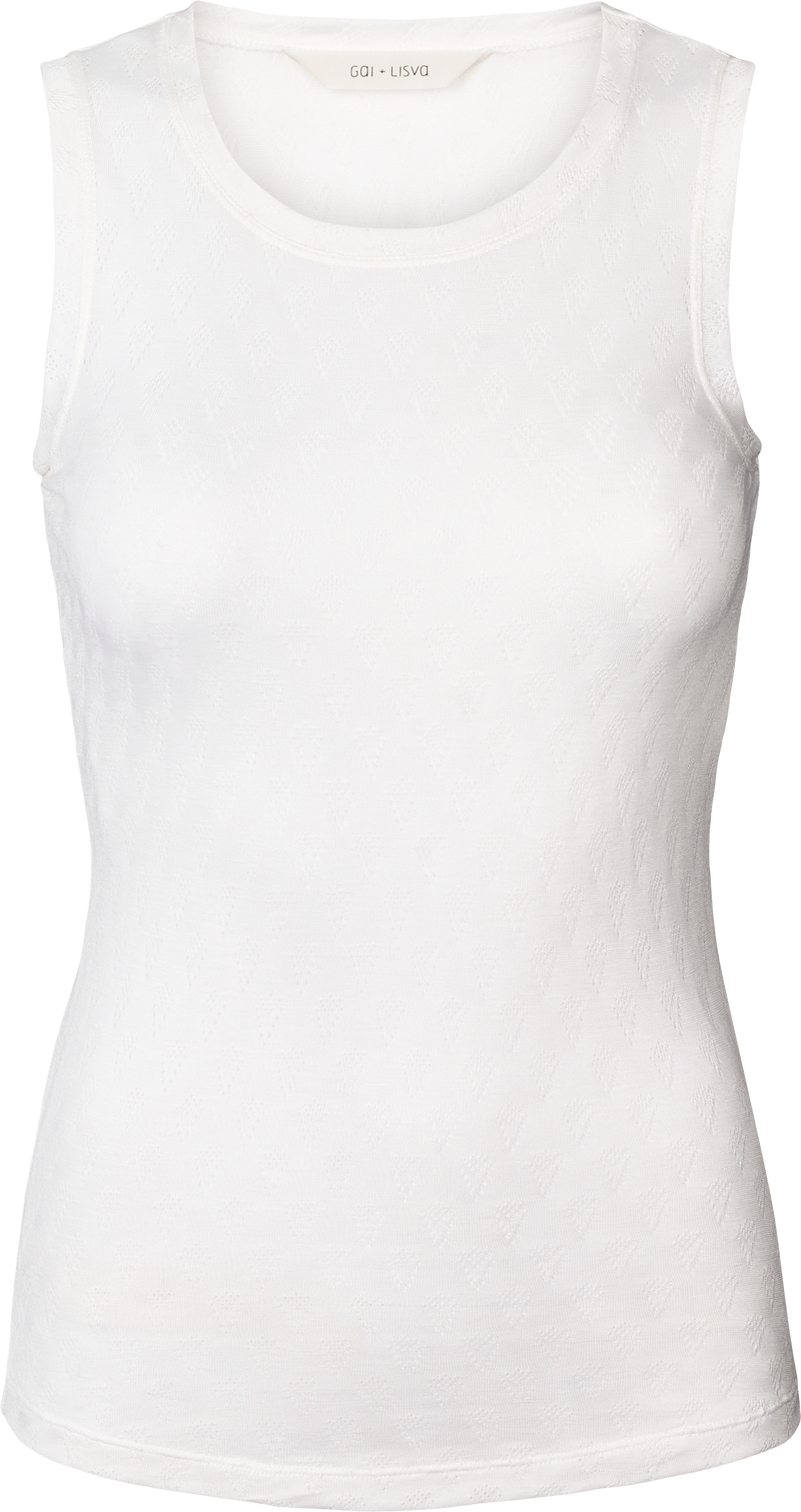 GAI+LISVA Alberte S´less Silk Top Top 100 White