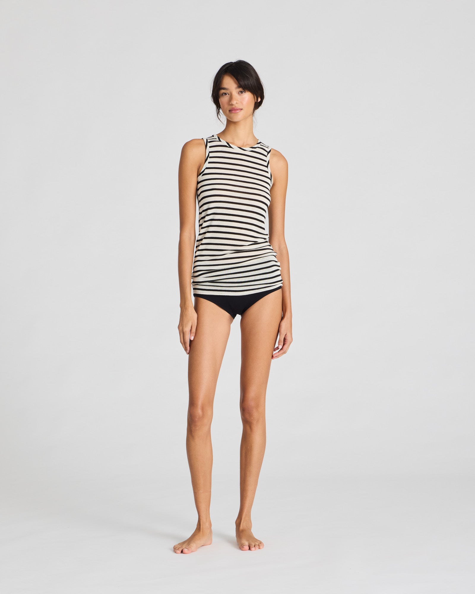 GAI+LISVA Alberte Matrosen-Wolltop Tops & T-shirts 962 Ecru / Black Sailor Stripe