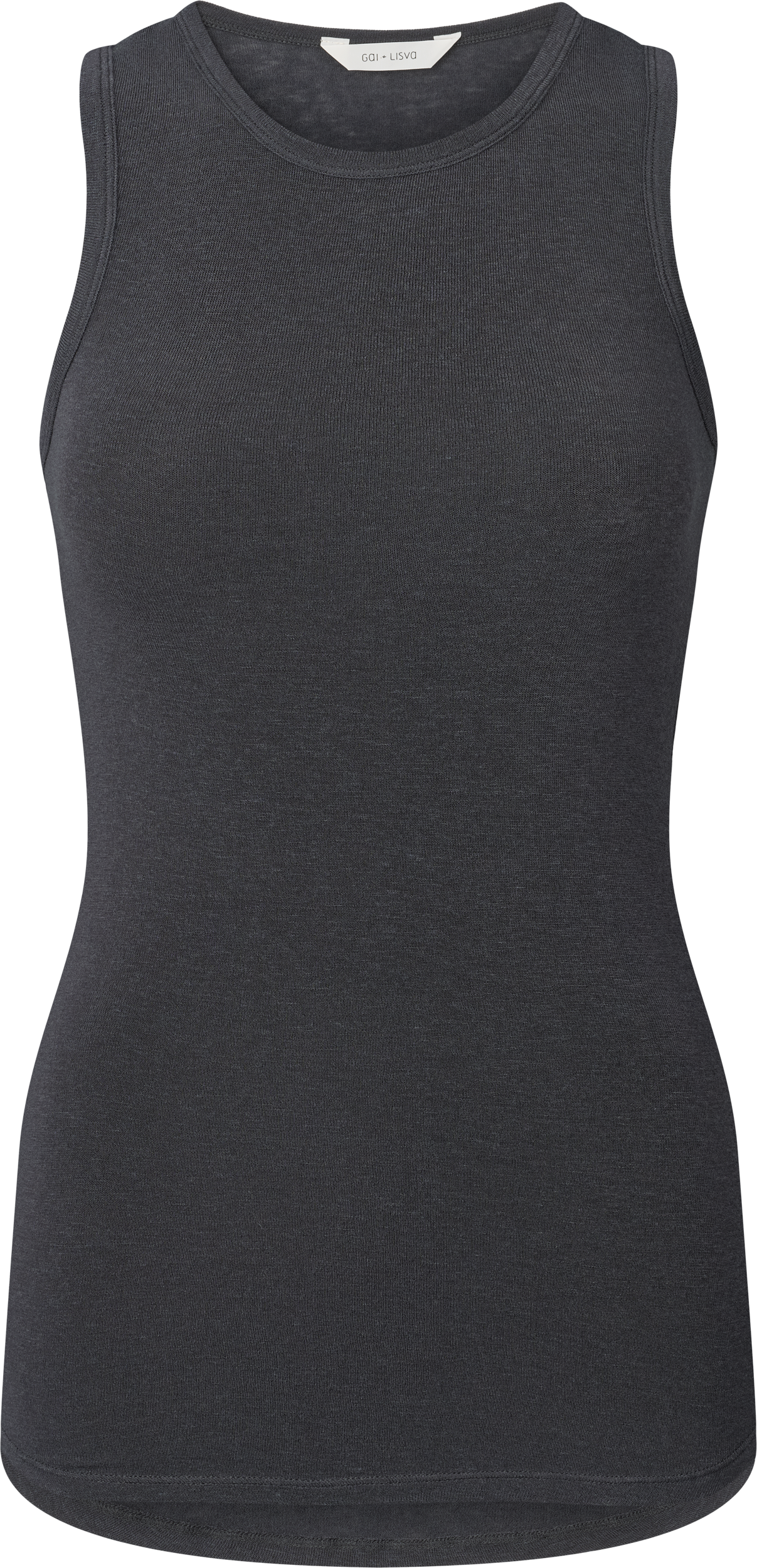 GAI+LISVA Alberte Wool Top Top 605 Dark Grey Melangè