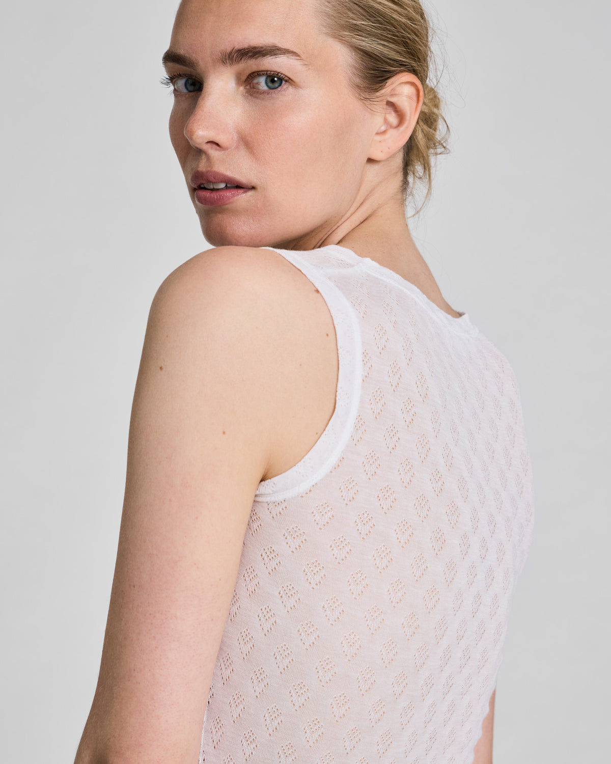 GAI+LISVA Anastasia S´less Silk Top Tops & T-shirts 100 White