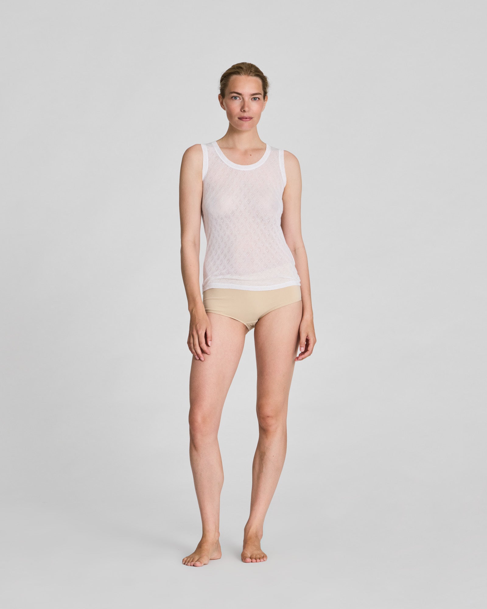 GAI+LISVA Anastasia S´less Silk Top Tops & T-shirts 100 White