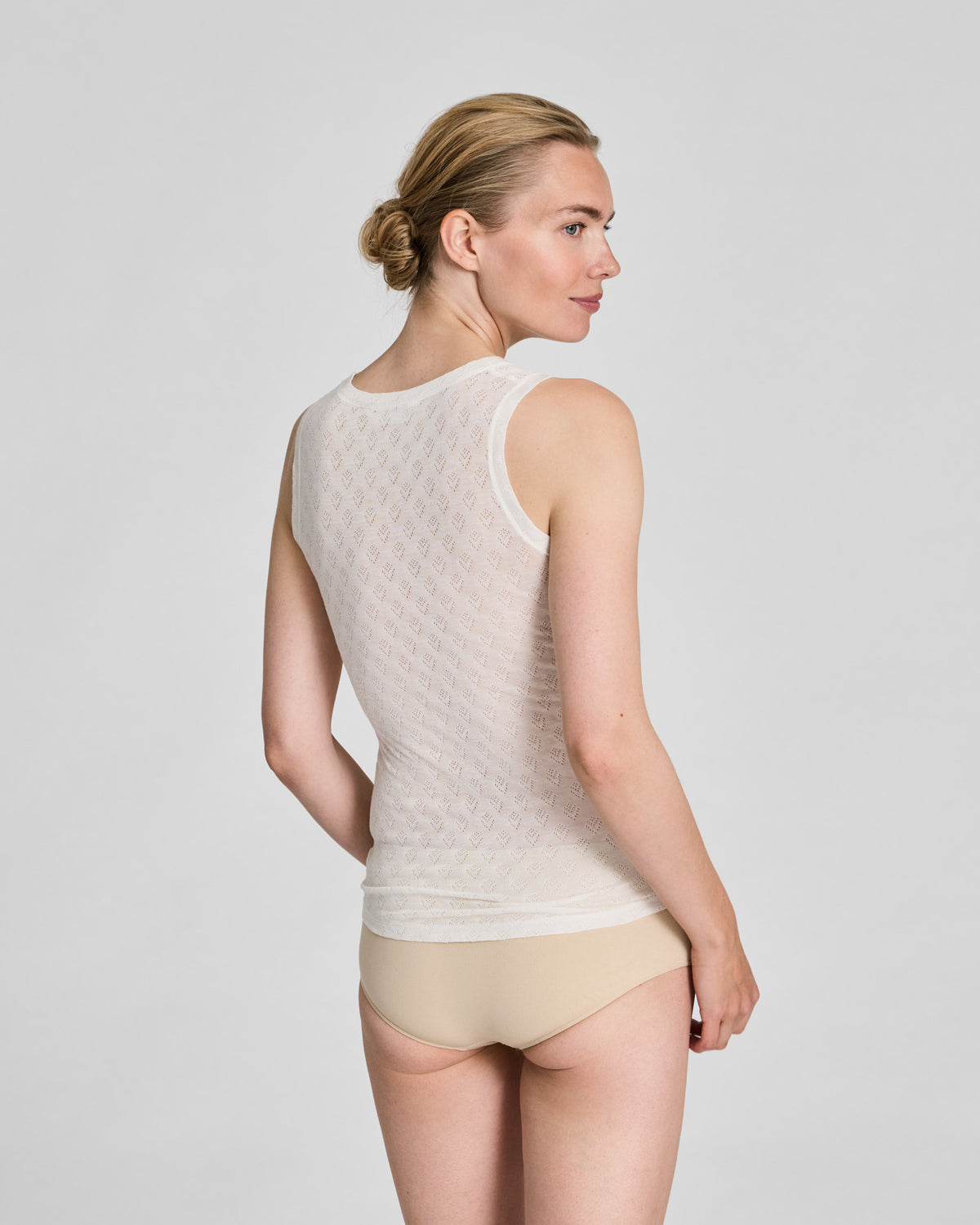GAI+LISVA Anastasia S´less Silk Top Tops & T-shirts 150 Off White