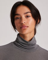 GAI+LISVA Anna Wool Turtleneck Top 132 Dark Gull Grey