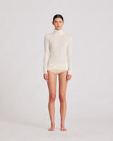 GAI+LISVA Anna Wool Turtleneck Top 150 Off White