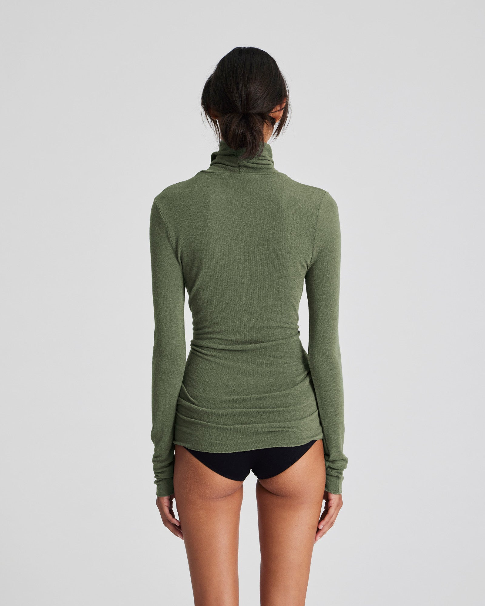GAI+LISVA Anna Wool Turtleneck Tops & T-shirts 170 Olive Night